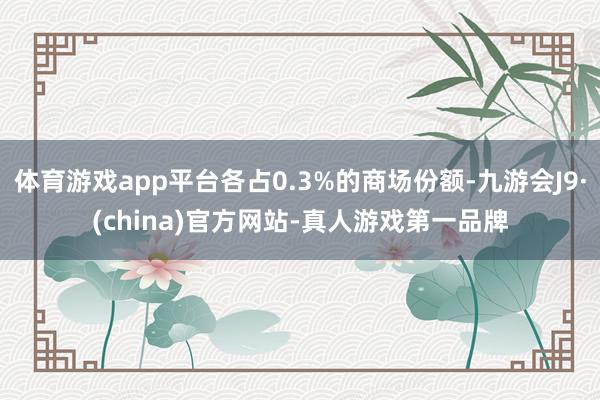体育游戏app平台各占0.3%的商场份额-九游会J9·(china)官方网站-真人游戏第一品牌