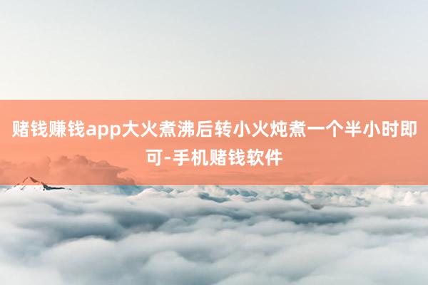 赌钱赚钱app大火煮沸后转小火炖煮一个半小时即可-手机赌钱软件